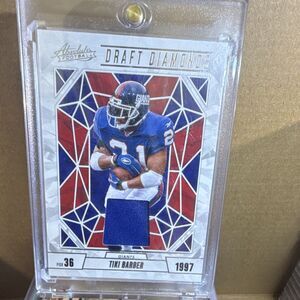 2024 Panini Absolute - Draft Diamonds Jersey Tiki Barber #DDJ-TBR (MEM)